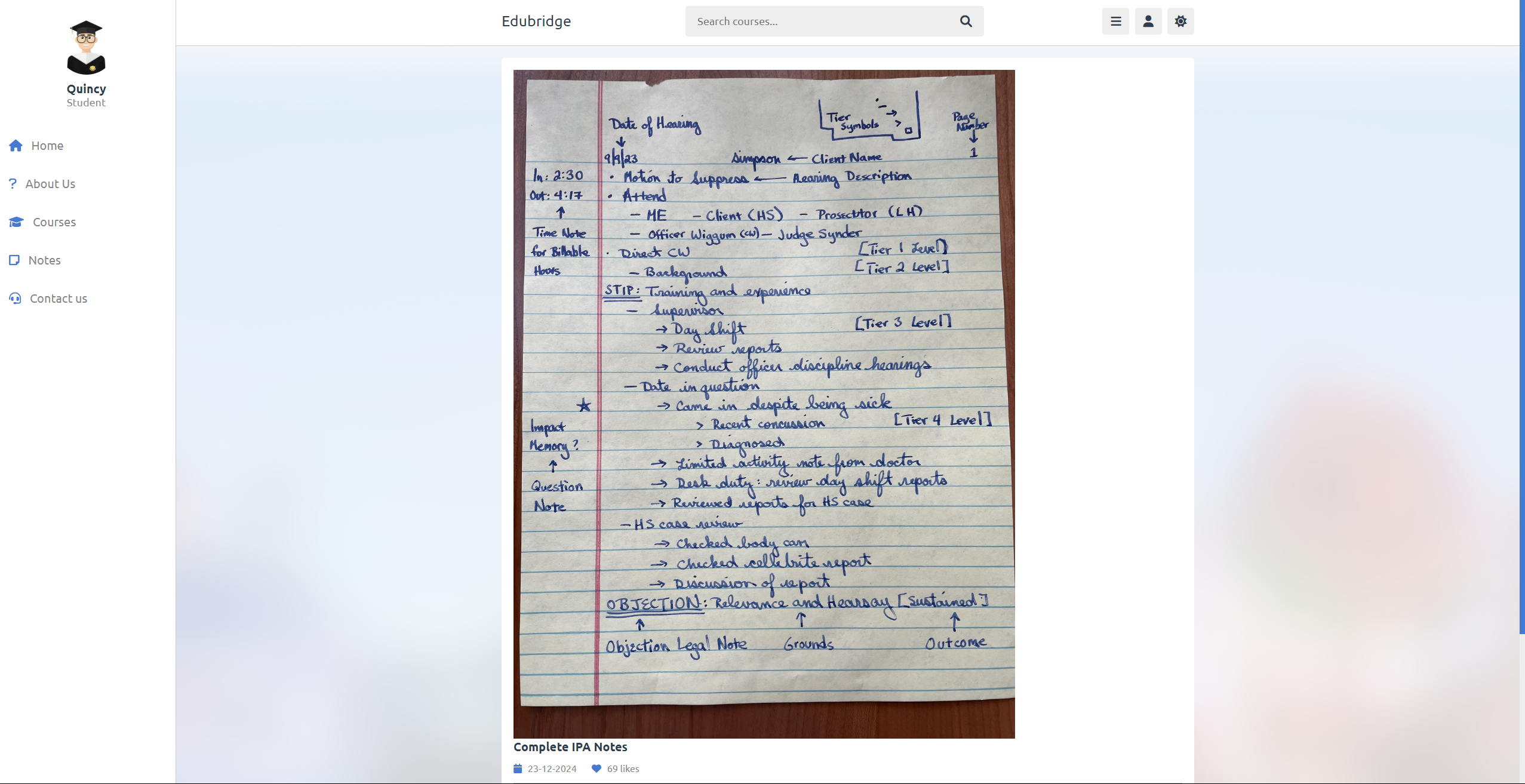EduBridge Watch Video page
